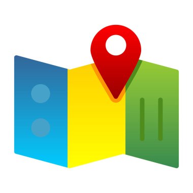 harita pin konumu simgesi düz biçimli