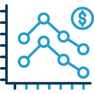 İş ve finans grafiklerinin vektör illüstrasyonu 