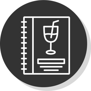 menü düz simgesi, vektör illüstrasyonu