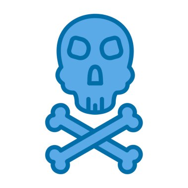 Kemikler simge vektör çizim