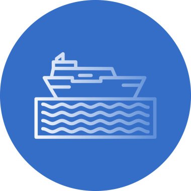 tekne simgesi, vektör illüstrasyonu basit tasarım