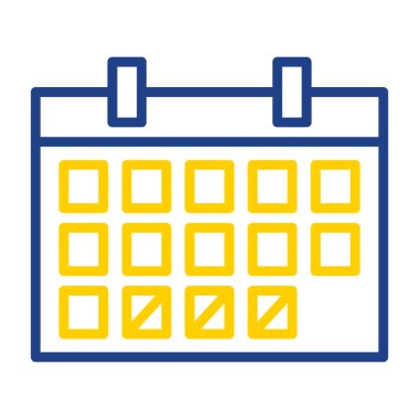 Basit düz zamanlama simgesi, vektör 