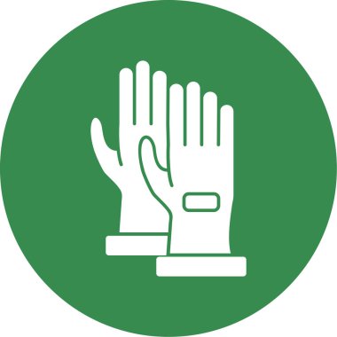 Oyuncu eldivenleri ikon vektör illüstrasyonu