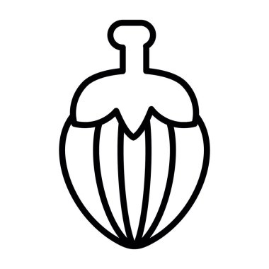 Fındık hattı simgesi, vektör illüstrasyonu