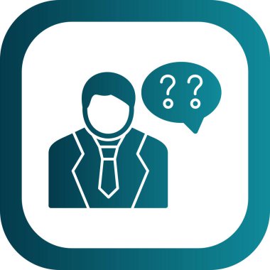 İş adamı simgesinin vektör illüstrasyonu