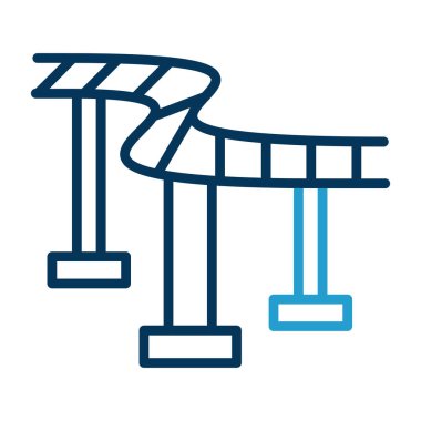  Hız treni simgesi, vektör illüstrasyonu 