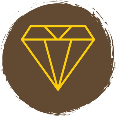 Elmas düz simge, vektör illüstrasyon tasarımı