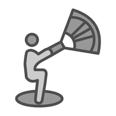 megafon ikonu. Vektör illüstrasyonu