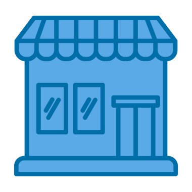 Market simgesinin vektör illüstrasyonu