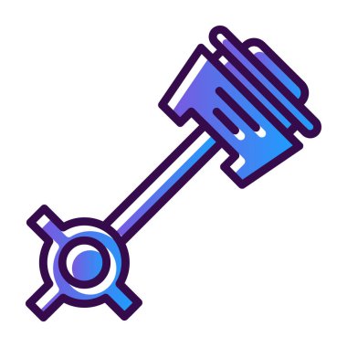 Çizgi film tarzında anahtar vektör simgesi