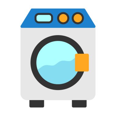 Çamaşır makinesi. Basit tasarım çizimi