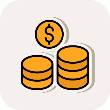 para simgesi, vektör illüstrasyon tasarımı, dolar işareti.