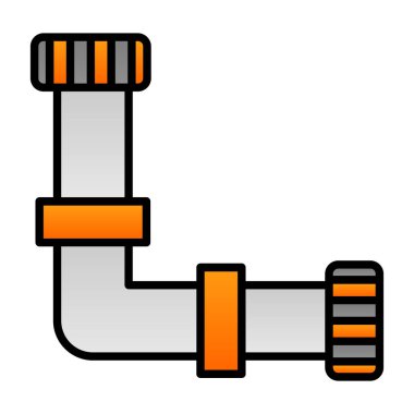 Tesisat boru vektör illüstrasyon tasarımlı boru