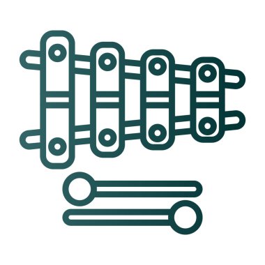 Ksilofon vektör çizimi basit arkaplan 