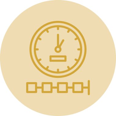 Kronometre simgesi. vektör illüstrasyonu