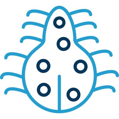 Virüs ikonu vektör illüstrasyonu