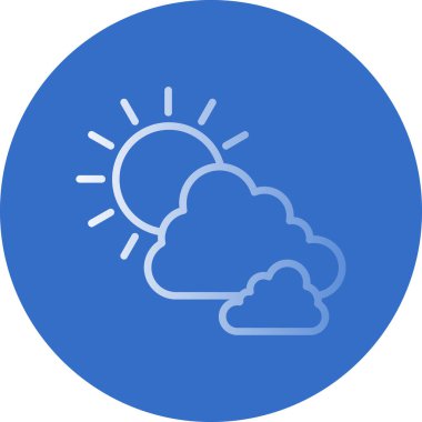 Hava durumu simgesi, vektör illüstrasyonu 