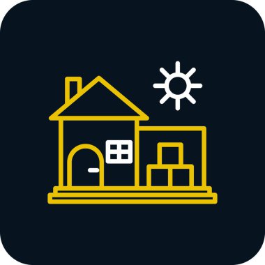 ev web simgesi, vektör illüstrasyonu 