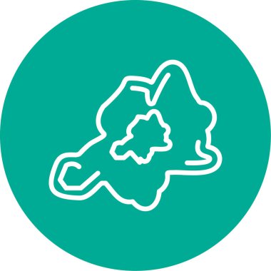 harita simgesi vektör illüstrasyonu