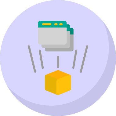 Bir robotun vektör simgesi