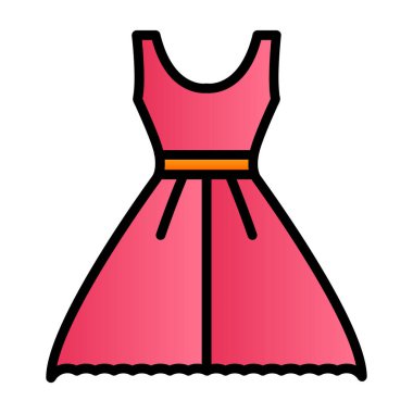 Elbise. Web simgesi basit illüstrasyon 