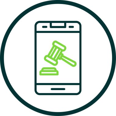 akıllı telefon simgesi, vektör illüstrasyonu basit tasarım