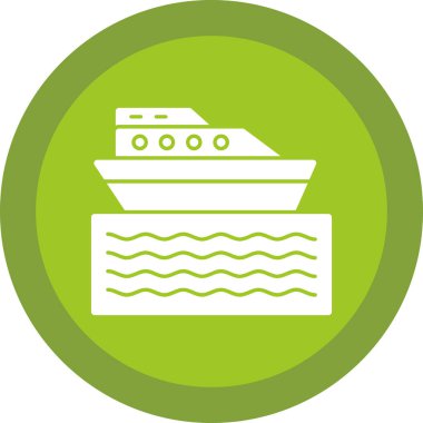 tekne ikonu vektör illüstrasyonu 