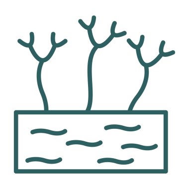 bitki simgesi vektör illüstrasyonu