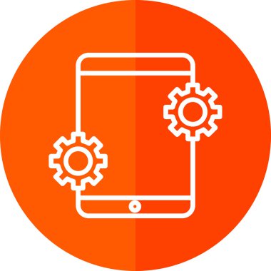 mobil uygulama simgesi, vektör illüstrasyonu basit tasarım