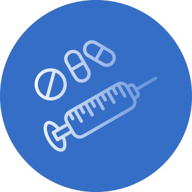 Uyuşturucu web simgesi vektör illüstrasyonu 