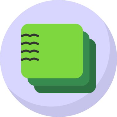 Havlu simgesi, vektör illüstrasyonu basit tasarım