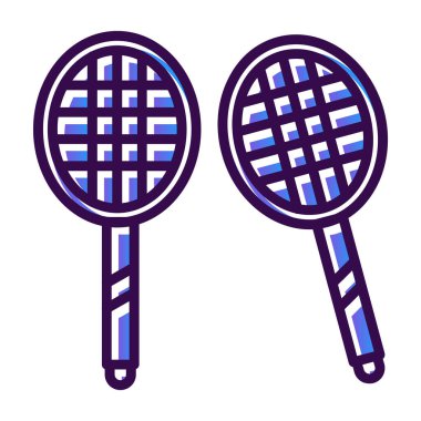 raket tenis vektör simgesi