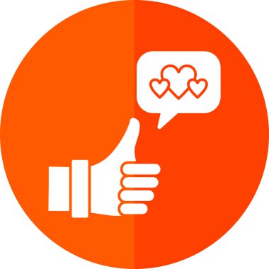 başparmak yukarı simgesi, vektör illüstrasyonu