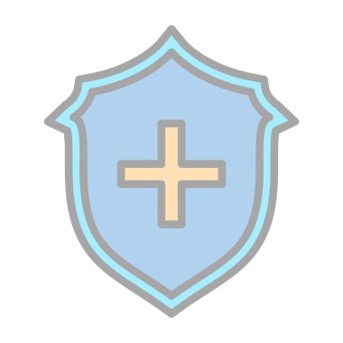 Hristiyan vektör illüstrasyon tasarımı ile kalkan