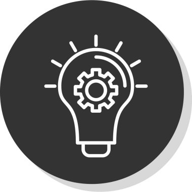 düz fikir kabartma düz vektör simgesi