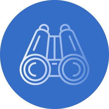 Dürbün simgesi, vektör illüstrasyonu basit tasarım