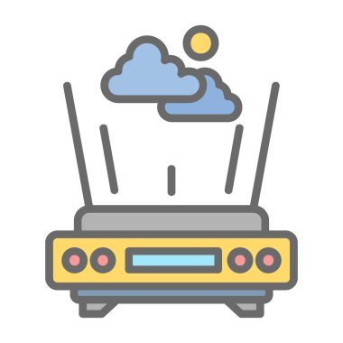 Çizgi film radyosunun vektör çizimi