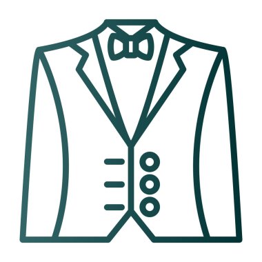 Suit simgesinin vektör çizimi