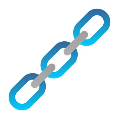 Zincir simgesi, vektör illüstrasyonu