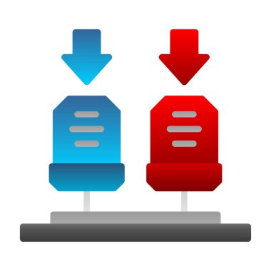 veritabanı sunucu simgesi, vektör illüstrasyonu