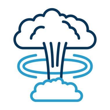 Web ve mobil uygulaması tasarım, bulut logo kavramı için beyaz arka plan üzerinde izole bulut simge vektör