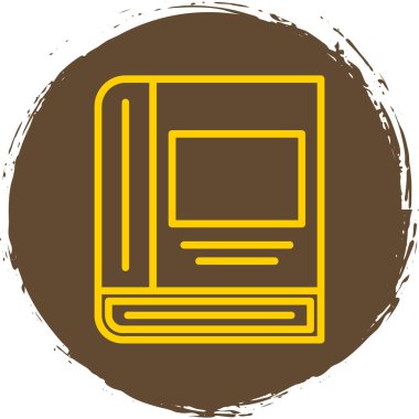 kitap simgesi, vektör illüstrasyonu basit tasarım