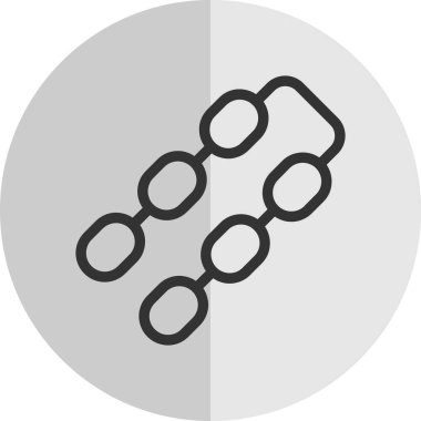Zincir simgesi, vektör illüstrasyonu