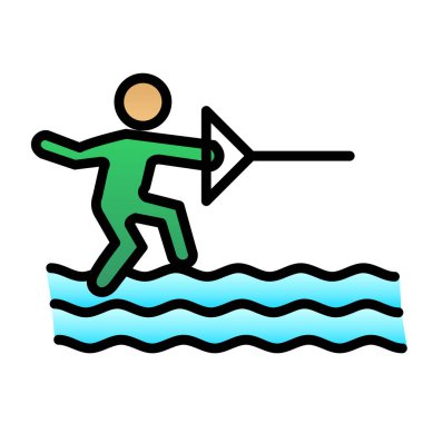 Ekstrem spor ikonu. uç spor ekstrem vektör rengi düz izole