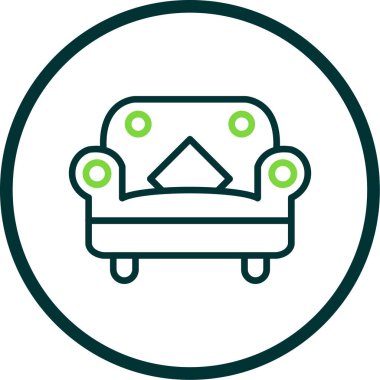 Kanepe. Web simgesi basit tasarım