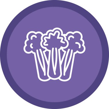 Kereviz simgesi, basit vektör çizimi. Sağlıklı yemek.