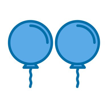 Balon simgesinin vektör illüstrasyonu 