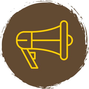 megafon simgesi, vektör illüstrasyonu basit tasarım