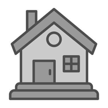 ev web simgesi, vektör illüstrasyonu 