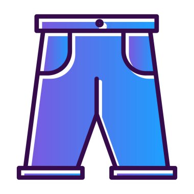 Kısa elbise simgesi, vektör illüstrasyonu basit tasarım